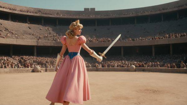 Princess Peach in Gladiator - civitai.com on pornsimulated.com