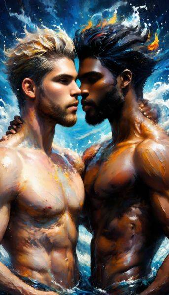 Gay Love With A Splash - civitai.com on pornsimulated.com