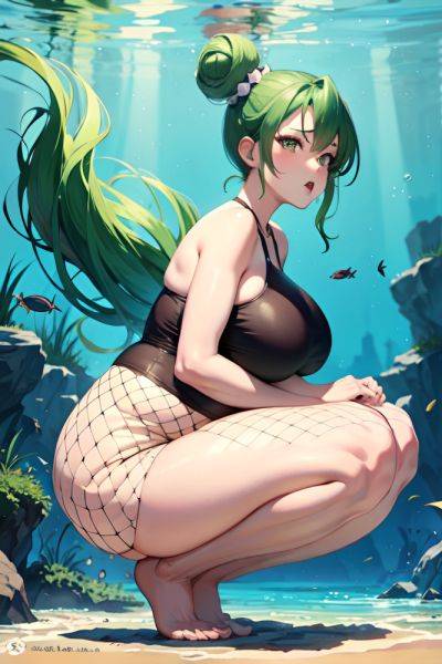 Anime Pregnant Huge Boobs 50s Age Angry Face Green Hair Hair Bun Hair Style Light Skin Warm Anime Underwater Side View Squatting Fishnet 3668849540830885791 - AI Hentai - aihentai.co on pornsimulated.com