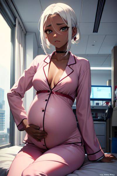 Anime Pregnant Small Tits 18 Age Sad Face White Hair Slicked Hair Style Dark Skin Cyberpunk Hospital Side View Straddling Pajamas 3668911388360971094 - AI Hentai - aihentai.co on pornsimulated.com
