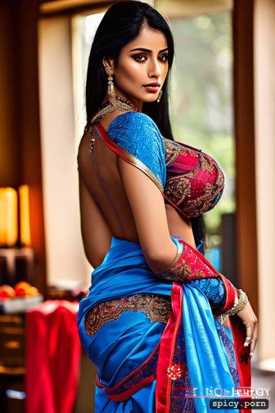 Busty athletic body full body side view huge ass saree exotic indian lady - spicy.porn - India on pornsimulated.com