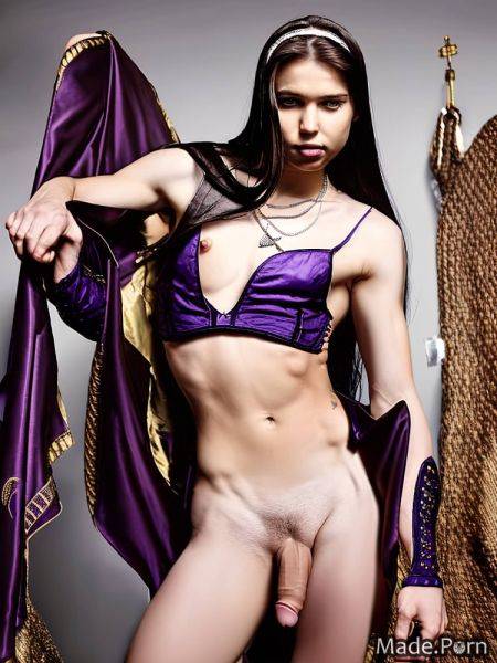 Corset portrait sapphire purple fairer skin silver perfect boobs AI porn - made.porn on pornsimulated.com