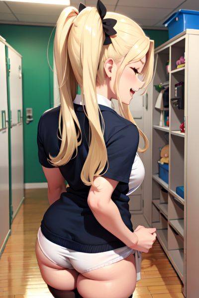 Anime Busty Small Tits 50s Age Laughing Face Blonde Pigtails Hair Style Dark Skin Crisp Anime Locker Room Back View Sleeping Stockings 3669699946909078541 - AI Hentai - aihentai.co on pornsimulated.com