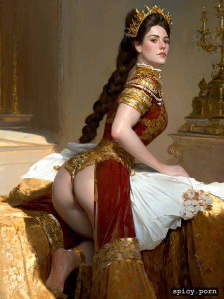 Looking back elaborate court dress masterpiece ilya repin painting - spicy.porn - Russia - France on pornsimulated.com