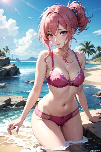 Anime Busty Small Tits 50s Age Orgasm Face Pink Hair Messy Hair Style Light Skin Crisp Anime Stage Front View Bathing Bra 3669935738057250619 - AI Hentai - aihentai.co on pornsimulated.com