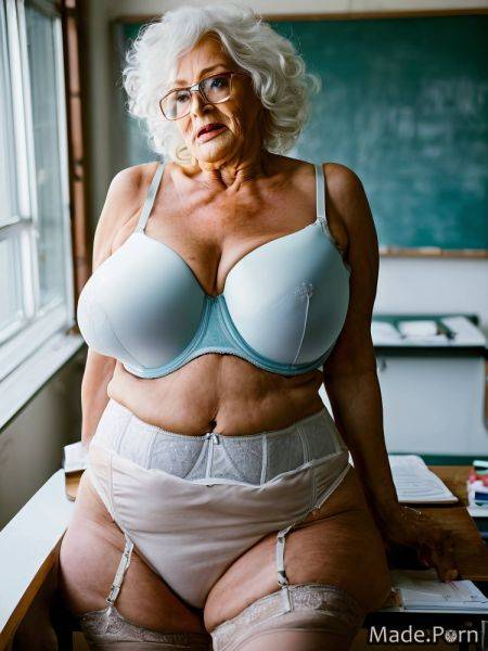 White hair angry ssbbw classroom thighs russian bimbo AI porn - made.porn - Russia on pornsimulated.com