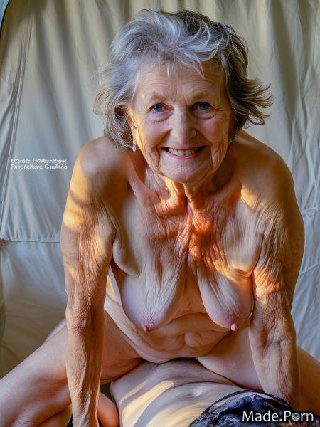 Skinny cowgirl amateur tent saggy tits woman white hair AI porn - made.porn on pornsimulated.com