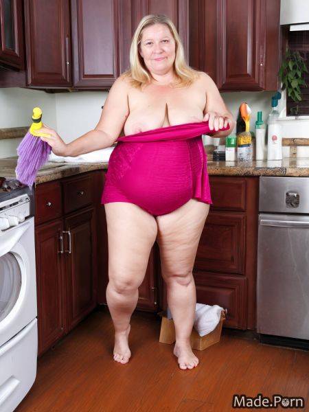 Transparent bangs hair big hips kitchen nipples busty huge boobs AI porn - made.porn on pornsimulated.com