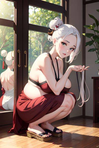 Anime Pregnant Small Tits 30s Age Seductive Face White Hair Hair Bun Hair Style Dark Skin Mirror Selfie Jungle Side View Squatting Geisha 3670531022597494124 - AI Hentai - aihentai.co on pornsimulated.com