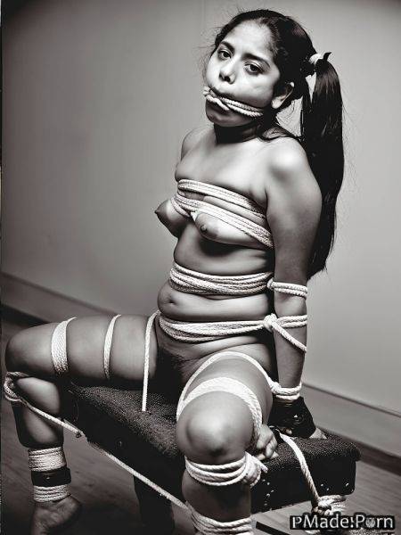 Sitting ball gag black hair vintage gyaru 18 bukkake AI porn - made.porn on pornsimulated.com