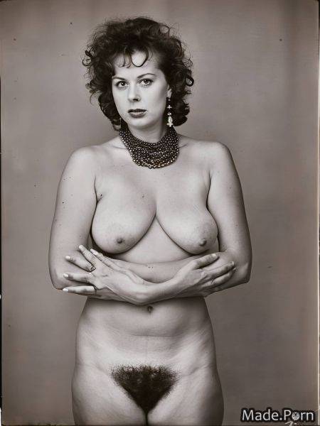 Vintage skinny portrait long hair fairer skin facesitting curly hair AI porn - made.porn on pornsimulated.com