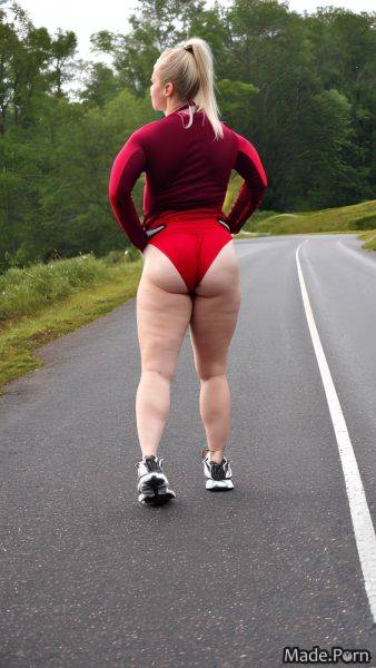 20 muscular woman daytime sideview short shorts sports AI porn - made.porn on pornsimulated.com