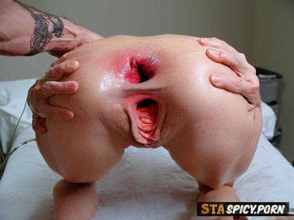 Spread legs her prolapsed uterus and visibly inflamed cervix protruding from pussy after was fucked - spicy.porn on pornsimulated.com