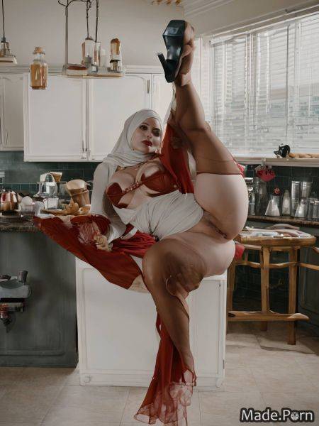 Flexible hijab slutty perfect body thick natural tits big ass AI porn - made.porn on pornsimulated.com