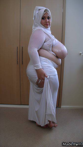 Bra flashing tits profile shot sweat nipples wet hijab AI porn - made.porn on pornsimulated.com