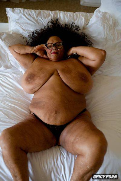 Boobs and glasses 55yo no deformed limbs or body parts full body view close from above in bed - spicy.porn on pornsimulated.com