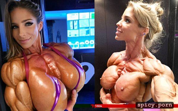 Sixpack abs sweaty big areolas shredded muscles female bodybuilder elsa pataky - spicy.porn on pornsimulated.com
