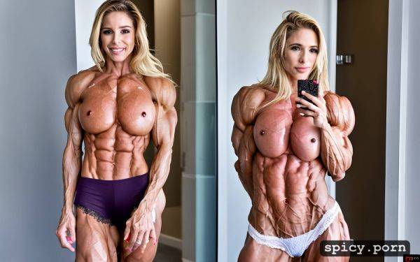 Shredded muscles smile selfie in the bathroom female bodybuilder elsa pataky - spicy.porn on pornsimulated.com