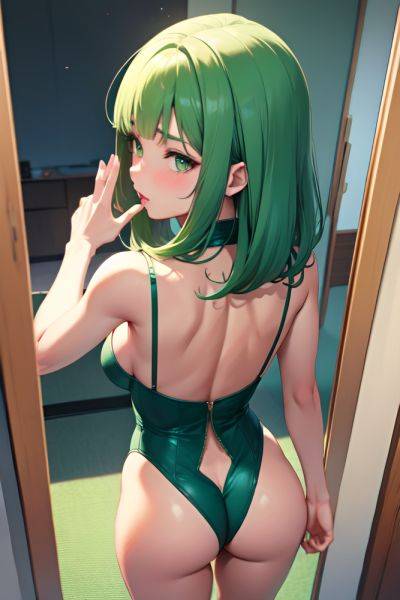 Anime Skinny Small Tits 30s Age Pouting Lips Face Green Hair Bangs Hair Style Light Skin Mirror Selfie Casino Back View Spreading Legs Teacher 3672378718011056123 - AI Hentai - aihentai.co on pornsimulated.com