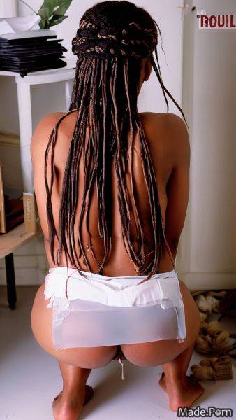 Photo standing upskirt tanned skin nude running box braids AI porn - made.porn on pornsimulated.com