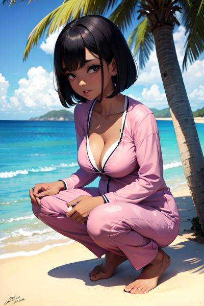 Anime Pregnant Small Tits 60s Age Ahegao Face Black Hair Bobcut Hair Style Dark Skin Warm Anime Beach Front View Squatting Pajamas 3673016520152386980 - AI Hentai - aihentai.co on pornsimulated.com