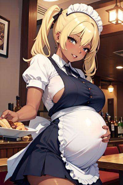 Anime Pregnant Huge Boobs 18 Age Ahegao Face Blonde Pigtails Hair Style Dark Skin Dark Fantasy Restaurant Front View Jumping Maid 3673144081170135198 - AI Hentai - aihentai.co on pornsimulated.com
