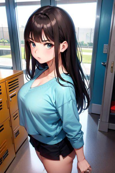 Anime Busty Small Tits 50s Age Serious Face Brunette Bangs Hair Style Light Skin Comic Locker Room Side View T Pose Teacher 3673232986977471508 - AI Hentai - aihentai.co on pornsimulated.com