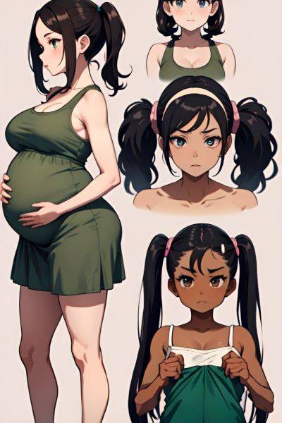 Anime Pregnant Small Tits 30s Age Serious Face Black Hair Pigtails Hair Style Dark Skin Vintage Jungle Side View T Pose Teacher 3673372143432178995 - AI Hentai - aihentai.co on pornsimulated.com