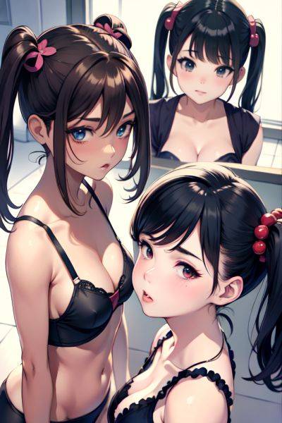 Anime Busty Small Tits 50s Age Pouting Lips Face Brunette Pigtails Hair Style Dark Skin Watercolor Snow Side View Plank Teacher 3673553820551069278 - AI Hentai - aihentai.co on pornsimulated.com