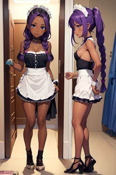 Anime Skinny Small Tits 20s Age Shocked Face Purple Hair Braided Hair Style Dark Skin Warm Anime Changing Room Front View On Back Maid 3673615668080834637 - AI Hentai - aihentai.co on pornsimulated.com