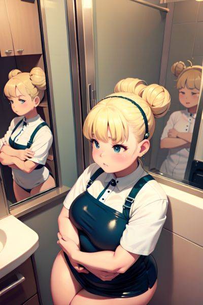 Anime Chubby Small Tits 60s Age Sad Face Blonde Hair Bun Hair Style Light Skin Mirror Selfie Bathroom Front View Sleeping Latex 3674083390513327264 - AI Hentai - aihentai.co on pornsimulated.com