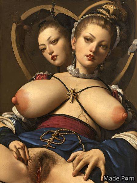 Baroque busty lying saggy tits close up caucasian siren AI porn - made.porn on pornsimulated.com