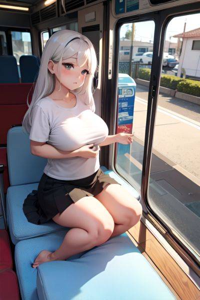 Anime Chubby Small Tits 50s Age Sad Face White Hair Straight Hair Style Dark Skin Charcoal Bus Front View Massage Mini Skirt 3674435148299134194 - AI Hentai - aihentai.co on pornsimulated.com