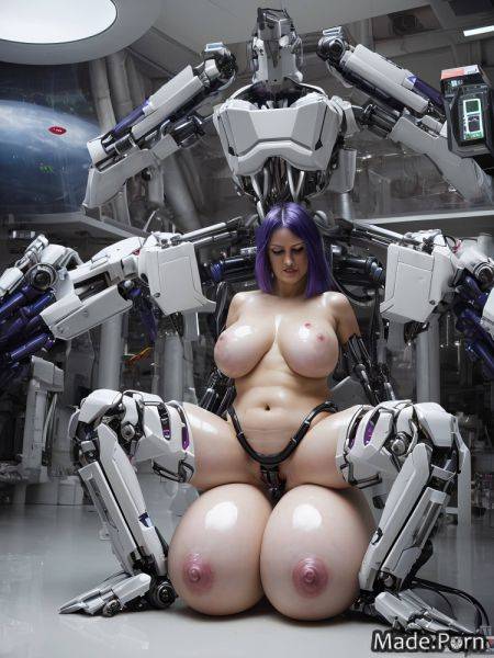 Purple hair alien planet robot fat big hips thick lesbian AI porn - made.porn on pornsimulated.com