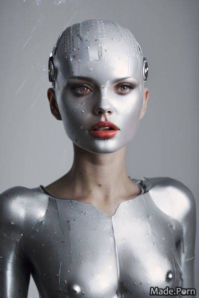 Sci-fi black facial short glow silver indifferent look AI porn - made.porn on pornsimulated.com