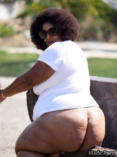 African american bimbo big ass seductive 80 oversized shirt sitting AI porn - made.porn - Usa on pornsimulated.com
