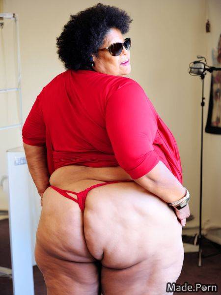 80 thick slutty black hair ssbbw photo studio sunglasses AI porn - made.porn on pornsimulated.com