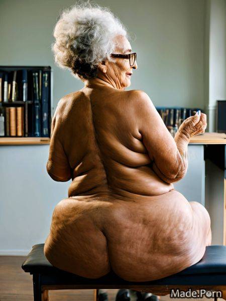 Sideview classroom woman seductive long legs thick thighs fairer skin AI porn - made.porn on pornsimulated.com