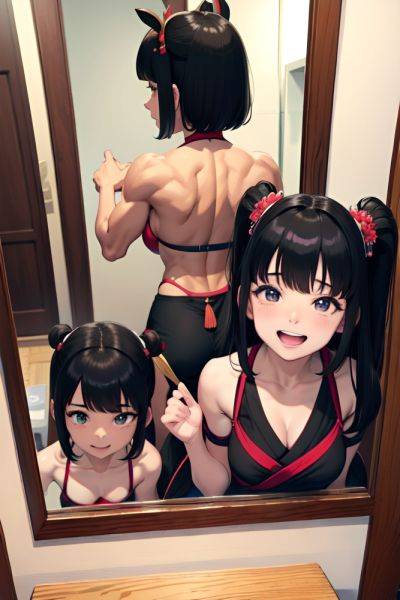 Anime Muscular Small Tits 60s Age Laughing Face Black Hair Bangs Hair Style Dark Skin Mirror Selfie Desert Back View Plank Geisha 3675250762135261855 - AI Hentai - aihentai.co on pornsimulated.com