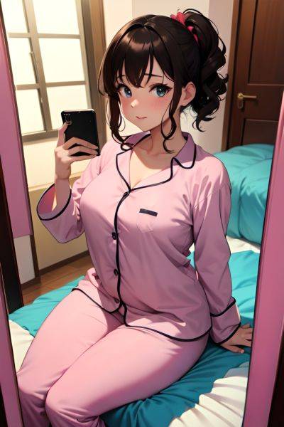 Anime Chubby Small Tits 80s Age Seductive Face Brunette Messy Hair Style Light Skin Mirror Selfie Stage Front View Straddling Pajamas 3675324206076854372 - AI Hentai - aihentai.co on pornsimulated.com