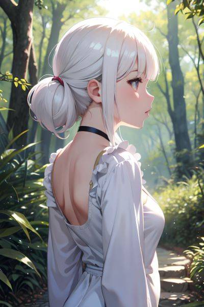 Anime Chubby Small Tits 50s Age Serious Face White Hair Bangs Hair Style Light Skin Illustration Forest Back View Cumshot Schoolgirl 3675498152742168679 - AI Hentai - aihentai.co on pornsimulated.com