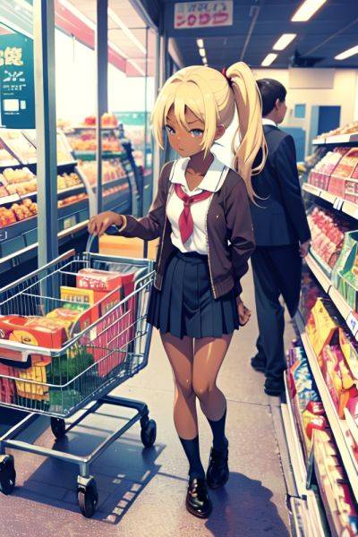 Anime Skinny Small Tits 60s Age Shocked Face Blonde Ponytail Hair Style Dark Skin Warm Anime Grocery Front View Sleeping Schoolgirl 3675556134801513551 - AI Hentai - aihentai.co on pornsimulated.com