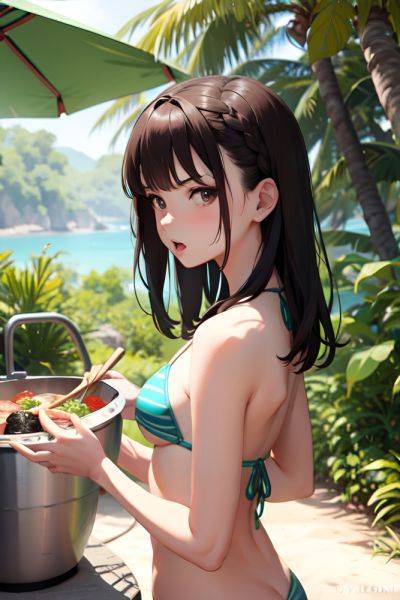 Anime Busty Small Tits 20s Age Angry Face Brunette Bangs Hair Style Light Skin Comic Jungle Back View Cooking Bikini 3675745542374200573 - AI Hentai - aihentai.co on pornsimulated.com