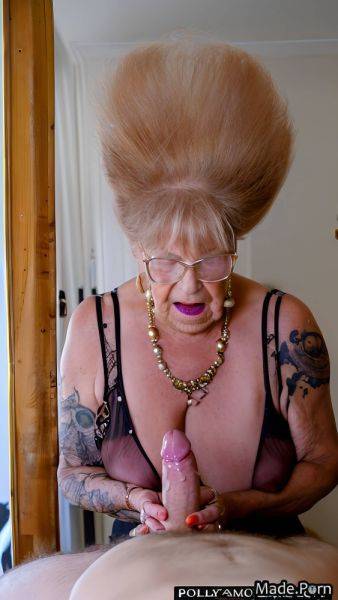 Piercing slutty 90 cumshot multicolored hair long fingernails big cock AI porn - made.porn on pornsimulated.com