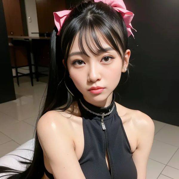 ,korean,kpop idol,woman,twenties,(RAW photo, best quality, masterpiece:1.1), (realistic, photo-realistic:1.2), ultra-detailed, ultra high res, physically-based rendering,long hair,pony tail,black hair,hair behind - pornmake.ai - North Korea on pornsimulated.com