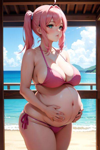 Anime Pregnant Huge Boobs 18 Age Pouting Lips Face Pink Hair Pigtails Hair Style Light Skin Crisp Anime Yacht Back View Jumping Bikini 3670983283136538552 - AI Hentai - aihentai.co on pornsimulated.com
