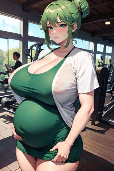 Anime Pregnant Huge Boobs 40s Age Serious Face Green Hair Hair Bun Hair Style Dark Skin Watercolor Gym Front View Cumshot Schoolgirl 3676124358965220313 - AI Hentai - aihentai.co on pornsimulated.com