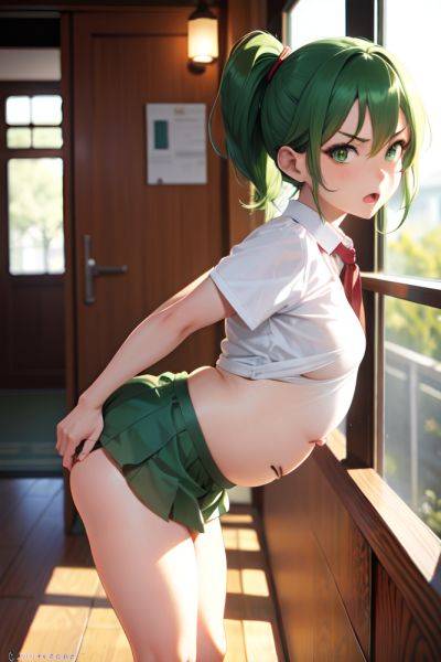 Anime Pregnant Small Tits 40s Age Angry Face Green Hair Pixie Hair Style Dark Skin Crisp Anime Bar Side View Bending Over Schoolgirl 3671876204289042189 - AI Hentai - aihentai.co on pornsimulated.com
