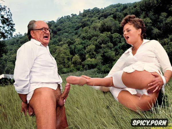 Real natural colors thoroughly detailed real anatomy expressive characters the strong old man with the thick dick prepares her position with hands a stupid scared country wife shocked shout for help before fucked painful in the ass - spicy.porn on pornsimulated.com