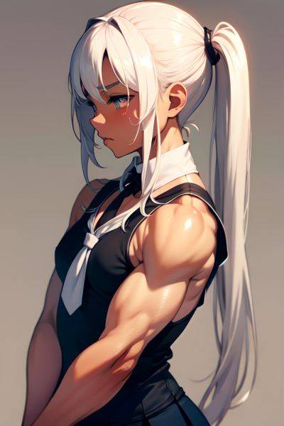 Anime Muscular Small Tits 20s Age Sad Face White Hair Pigtails Hair Style Dark Skin Warm Anime Casino Side View Massage Schoolgirl 3678304484360491399 - AI Hentai - aihentai.co on pornsimulated.com